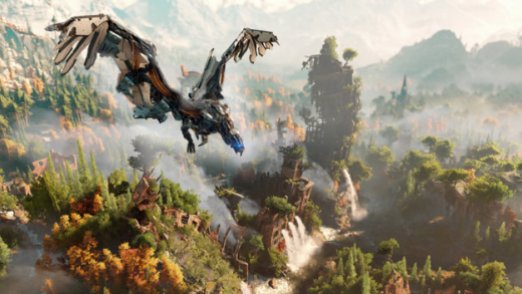 Horizon Zero Dawn is like Zelda on steroids... with robo-dinos, and tech weapons. Did I mention Robo-Dinos?